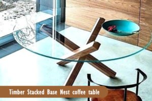  Timber Stacked Base Nest Coffee Table 