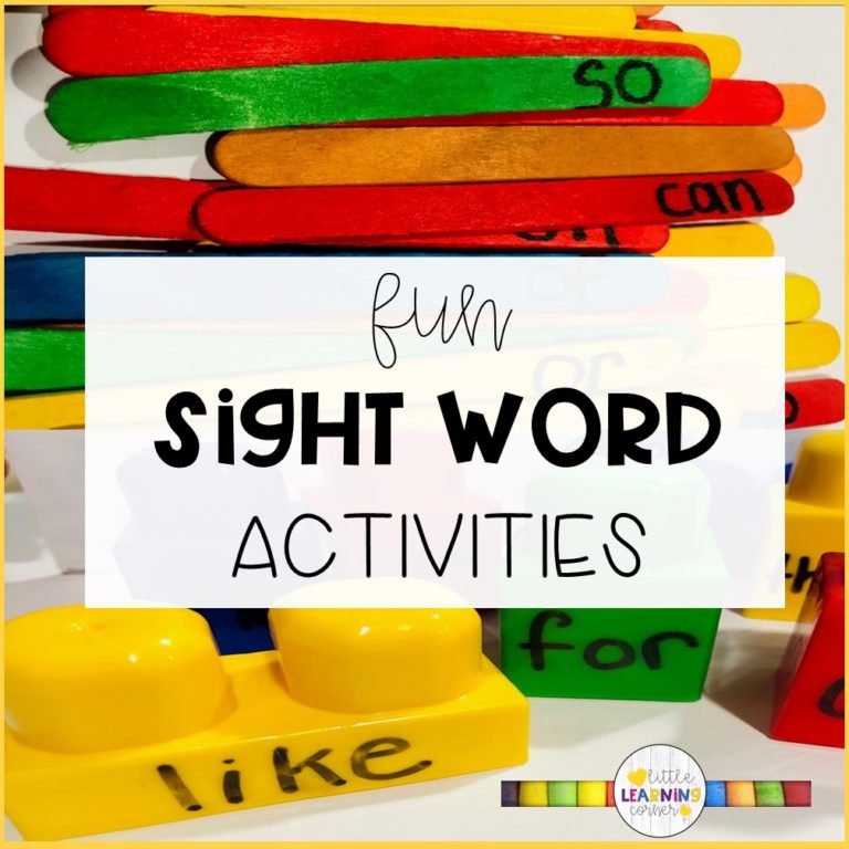 Different Word Games for Learning Sight Words