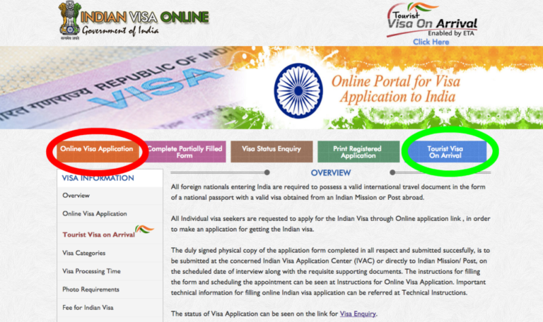 Requirements For Indian Visa Application Online on Arrival